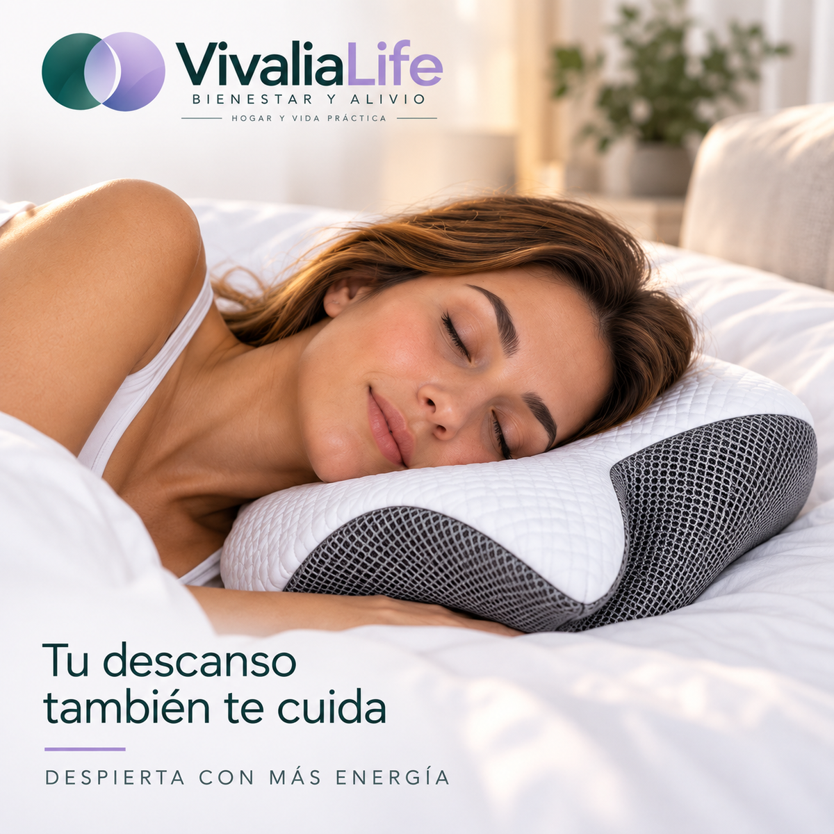 💤 Vivalia Descanso™ — Almohada Cervical Ergonómica.