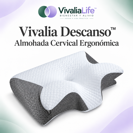 💤  Vivalia Descanso™ — Almohada Cervical Ergonómica.